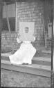 May Gifford with target, Oak Lodge Trip