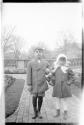 Dryden children in Eastman's garden