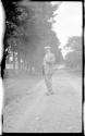 William Gifford in road, Adirondacks Trip