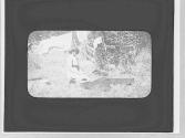 Nell Newhall with laundry, Yosemite Trip