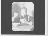 Chinese eating rice
