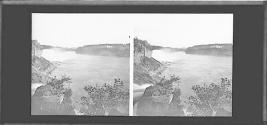 View down the river from Goat Island