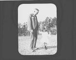 Walter Hubbell with little girl, Oak Lodge Trip