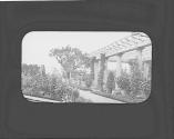 East garden and arbor