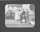 George Eastman with Drydens and Newhalls in Terrace Garden