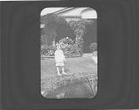Watson Newhall in garden