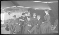 George Eastman and companions on a boat, Labrador Trip