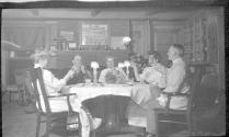 Having a toast, Oak Lodge Trip