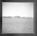 Farm field and arched wall