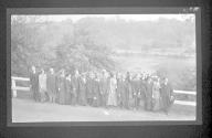 [Group portrait in park]