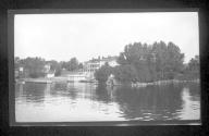 [Large building along river]