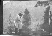 Man in camp, Alaska trip