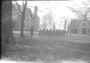 Military men in field