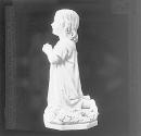 Prayer, marble statuette by Cav. G. Argenti, Italy