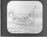 British evacuating New York, 1783.