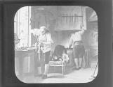 Louis XVI working at forge, 1788.