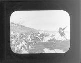 General Lescure recrossing the Loire, 1793.
