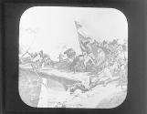 Napoleon at bridge of Arcola, 1796.