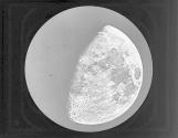 Telescopic View of the Moon Last Quarter.