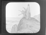 Christ tempted by the Devil.