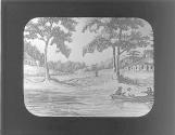 Swedes church and houe of Svensener 1700