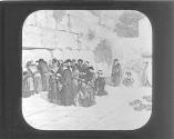 Jews Wailing at Walls of Jerusalem. Bidda.