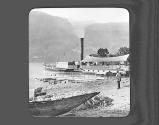 Swiss. Lake Lucerne Boat at Fluelen