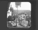 King of Annam Praying at Temple of Sacfrices to the Dead.