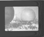 Balloons. Five Balloons Preparing for a Race. 1907?