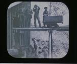 Gold Miners at top of shaft