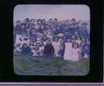 Lad and lassies of the fisher-folk, a band of school children at Wick.