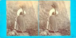 Woman in traditional costume of canton d'Appenzell