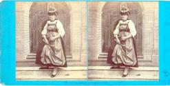 Woman in traditional wedding costume of canton Lucerne