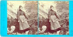 [Portrair of a Swiss woman in traditional costume]