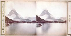 Valaisanes Alps. Riffelhorn Lake and the Matterhorn.