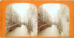Amsterdam. The Kolk Canal, view from the Kolkhaus