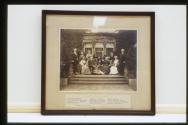 George Eastman and relatives, taken in Eastman's garden