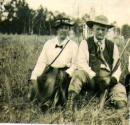 Martha Kimball, George Eastman and Isabel Bonbright at Oak Lodge