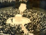 Ceremony unveiling George Eastman's Memorial