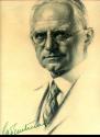 Pencil portrait of George Eastman