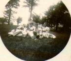 Group photo with dog