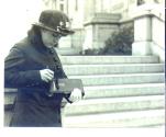 Mabel Ackermann, Kodak Girl, using Autographic Camera