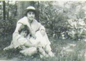 Mabel Ackermann, Kodak Girl, with Child