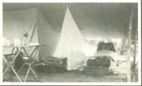 Tent interior, Wyoming Trip