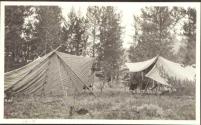 Two camping tents, Wyoming Trip