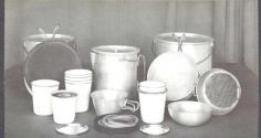 Pots, pans and drinking cups for camping