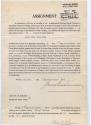 Assignment document for rights to patent from George Eastman to Eastman Kodak Company