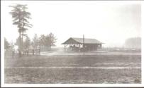 Wooden shed interior at Oak Lodge