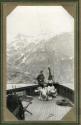 Man on bow of ship, Pacific Coast Trip