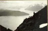 View of lake and mountains, Pacific Coast Trip